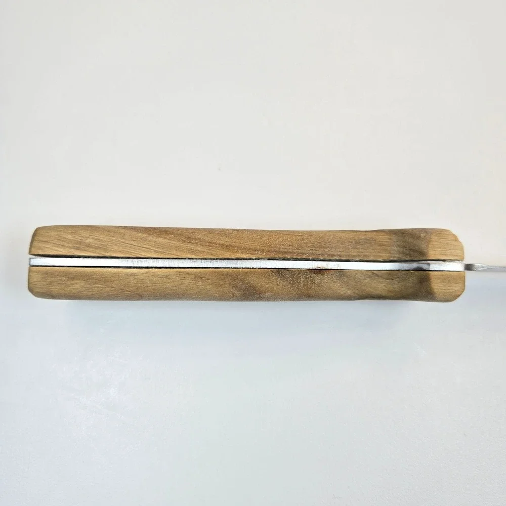 Vintage Chicago Cutlery 61S Boning Knife Vintage Walnut Handle Brass Rivets USA